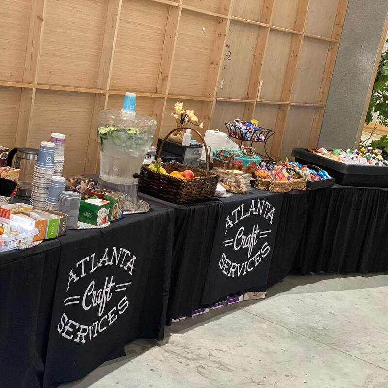Atlanta Craft Services beverage service on a film production